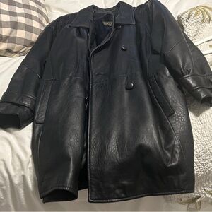 Danier Black Leather Men's Coat